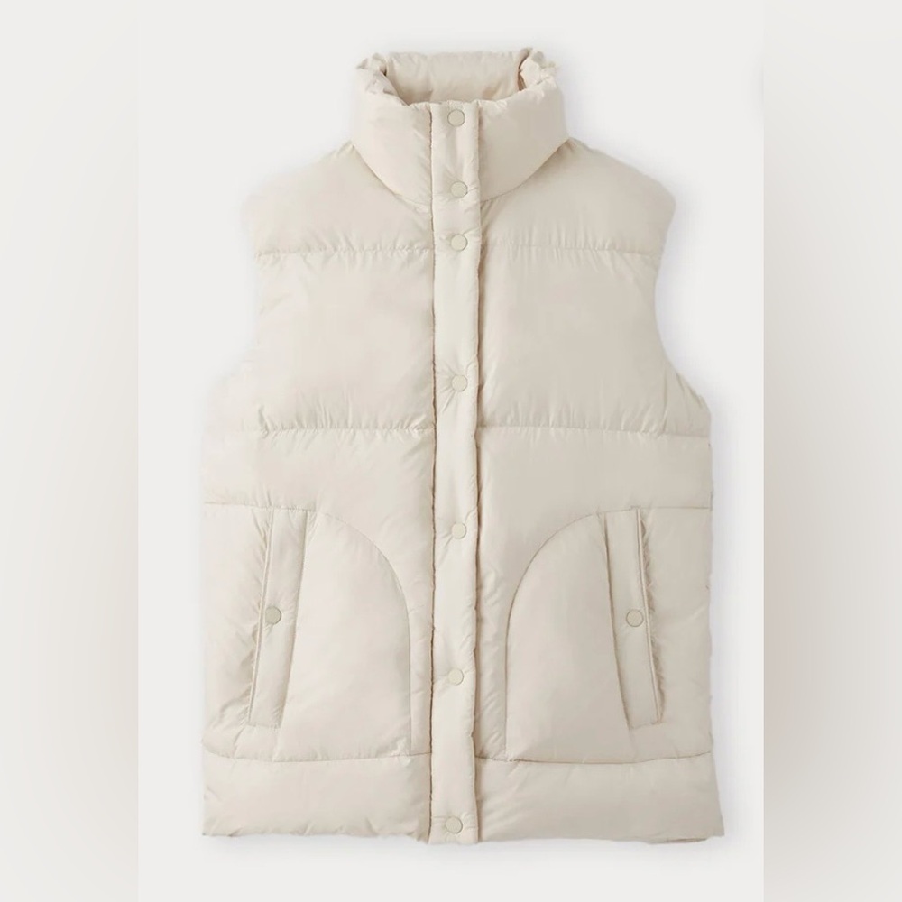 Brand New with Tags Tilley Women's Cream (Ecru) Puffer Vest